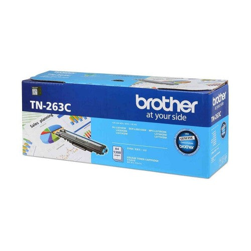 Brother TN263 Cyan Original Toner Cartridge (6927640100949)