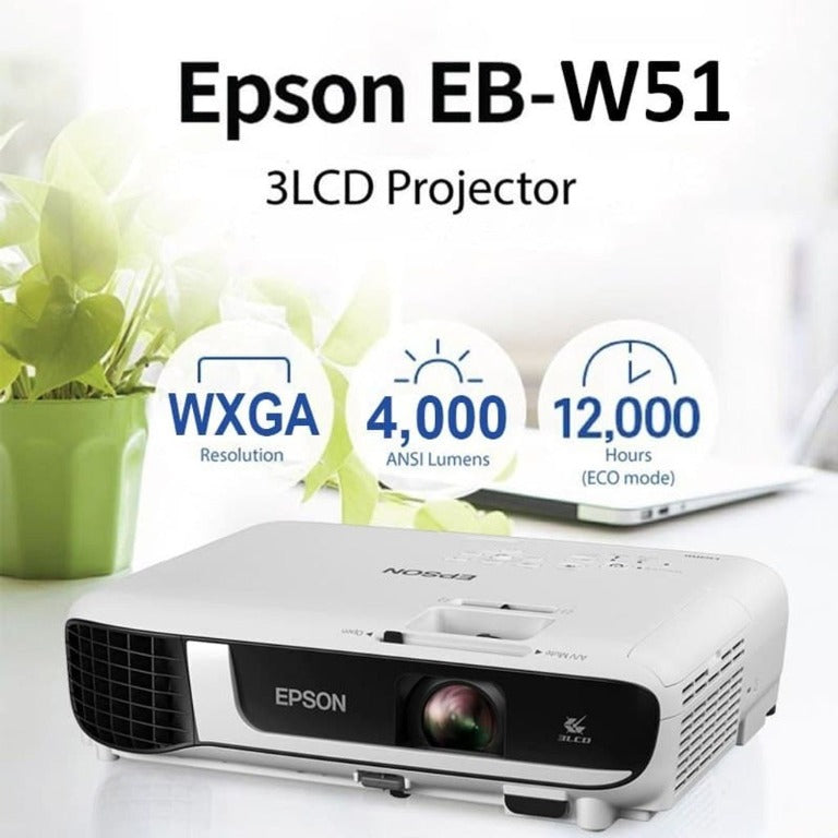 EPSON EB-W51 WXGA 3LCD Projector (6927062368341)
