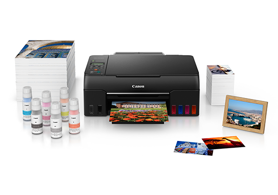 Canon PIXMA G670 Easy Refillable Wireless All-In-One Ink Tank for High Volume Quality Photo Printing (6926759854165)