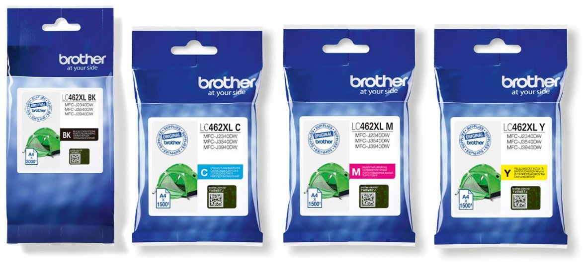 Brother LC-462XL Yellow Original Ink Cartridge (6927389491285)