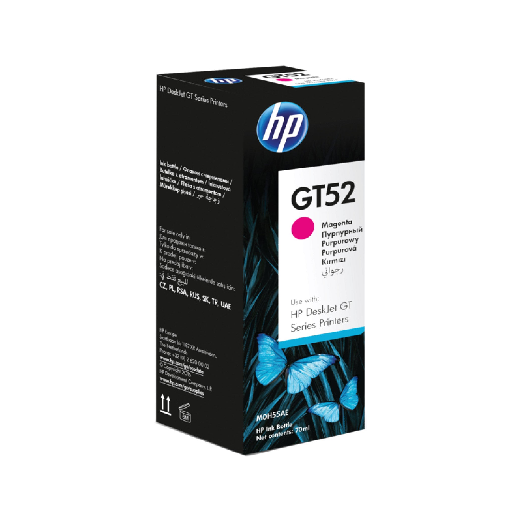 HP GT52 Original Ink Bottle - Magenta (M0H55AA) (4625297801301)