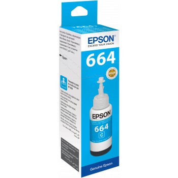 Epson T6642 Cyan Ink Bottle 70ML C13T664200 (4667849244757)