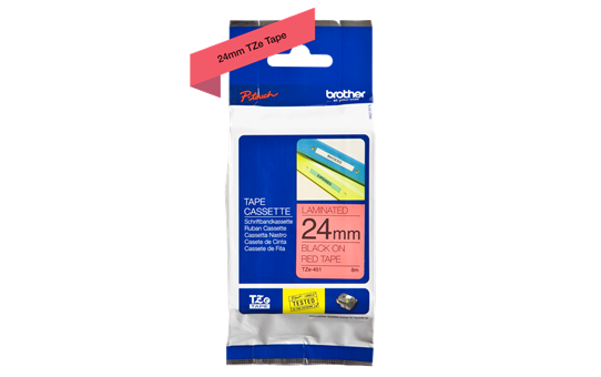 Copy of Genuine Brother TZE-S651 Labelling Tape Cassette – Black on Yellow Strong Adhesive, 24mm wide (4785187979349)