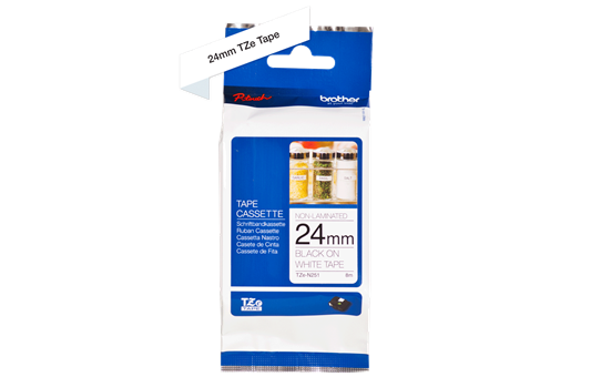 Copy of Genuine Brother TZe-451 Labelling Tape Cassette – Black on Red, 24mm wide (4785188864085)