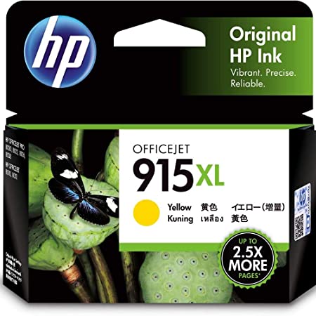 HP 915XL High Yield Yellow Original Ink Cartridge (3YM21AA) (6926716960853)