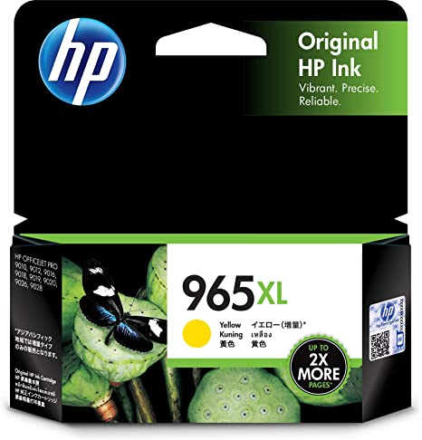 HP 965XL High Yield Yellow Original Ink Cartridge (3JA83AA) (6926723285077)