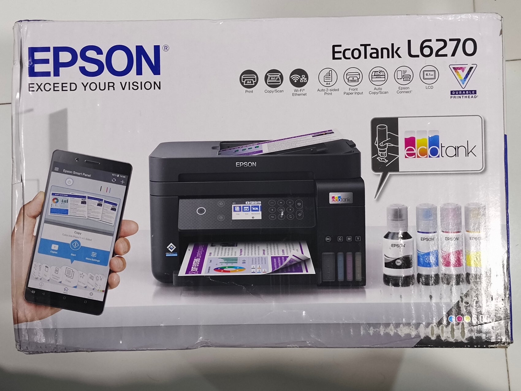 Epson Ecotank L6270 A4 Wi Fi Duplex All In One Ink Tank Printer With A 1868