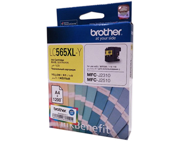 Brother LC565XL High Yield Yellow Original Ink Cartridge (6927618605141)