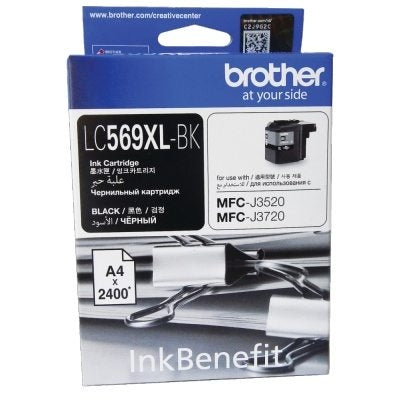 Brother LC569XL High Yield Black Original Ink Cartridge (6927617589333)