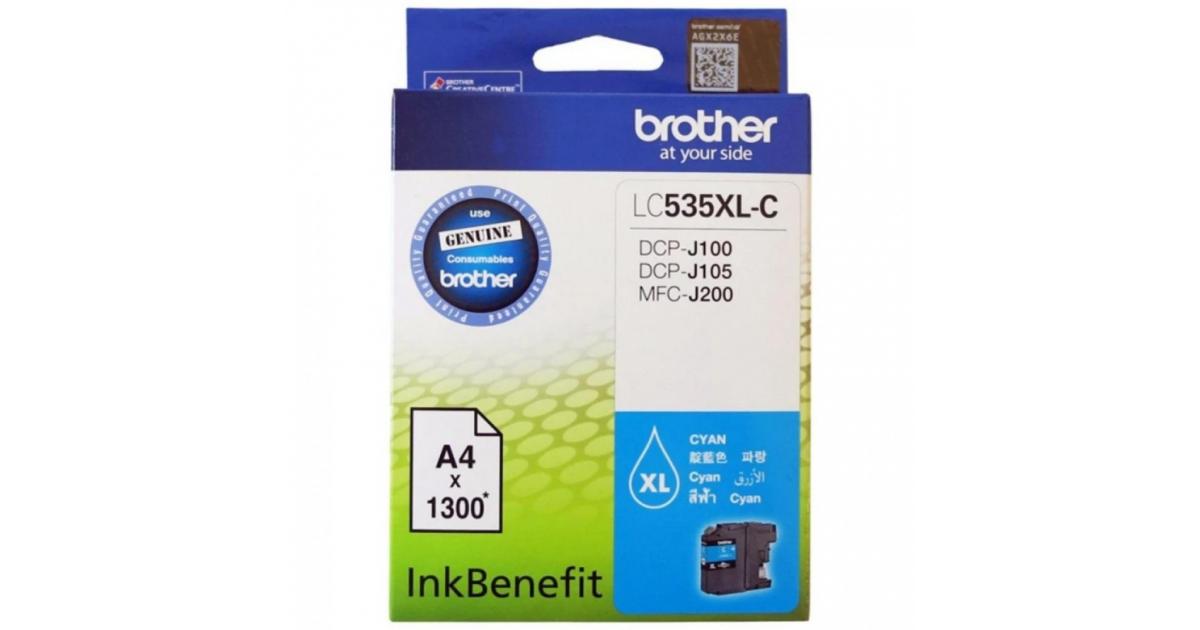 Brother Cyan Ink Cartridge (LC535XL-C) (4632347213909)