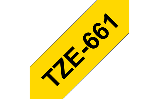 Genuine Brother TZe-261 Labelling Tape Cassette – Black on White, 36mm wide (4785181556821)