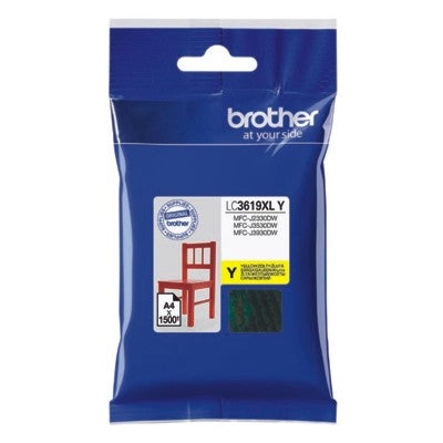 Brother Ink Cartridge LC3619XL Yellow (4759890395221)